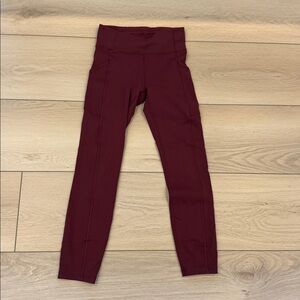Burgundy Invigorate high waisted Tights